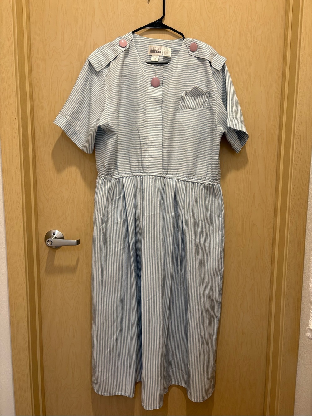 Leslie Fay - Blue and White Dress - 12
